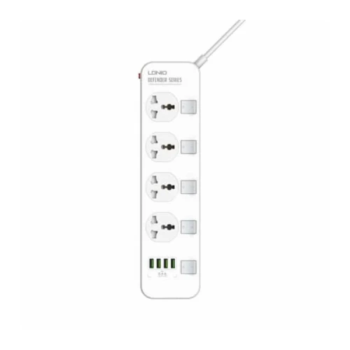 Ldnio Sc4408 2500W 4 Socket 4 Usb Port Power Strip