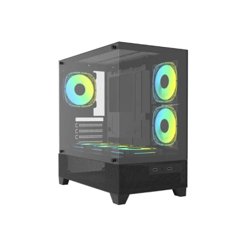 Pc Power Pg-H35 Sea View V2 Bk Atx Desktop Gaming Case