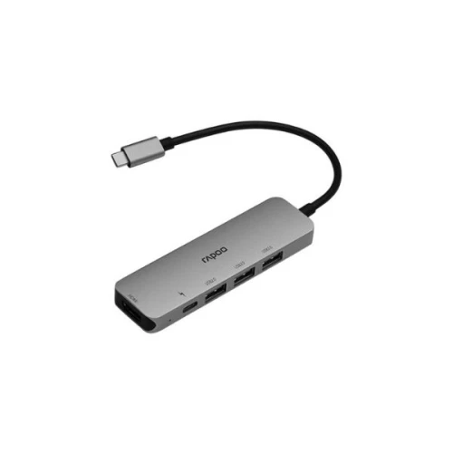 Rapoo Converter Xd100 Type-C 5 In 1 Grey