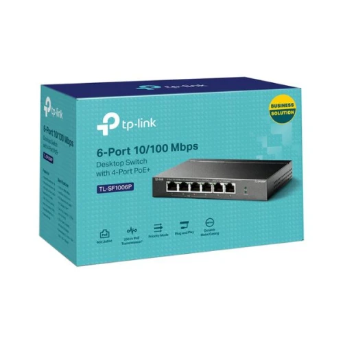 Tp-Link 6 Tl-Sf1006P Poe+Switch Port 10/100Mbps