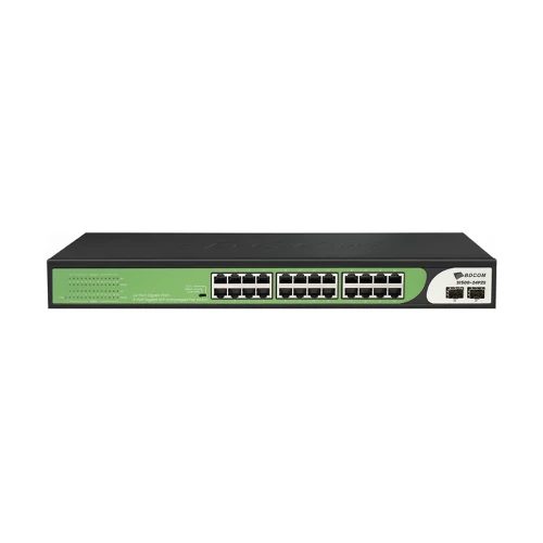 BDCOM S1500-24P2G2S 24-Port Gigabit PoE Switch with 2 SFP Uplink Ports Price in Bangladesh