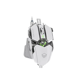 Meetion Usb Mechanical Pro Gaming Mt-M990S White Mouse