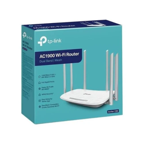 Tp-Link C86 Ac1900 Dual Band Archer Mu-Mimo Gigabit Router Wireless