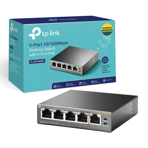 Tp-Link Tl-Sf1005P 5 Port 10/100Mbps Switch
