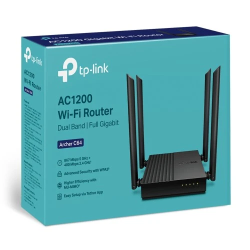 Tp-Link Wireless Ac1200 Dual Band Gigabit Archer C64(Us) Router