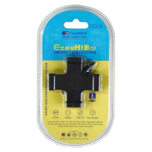 TwinMOS EzeeHUB-23P 4-Port USB Hub