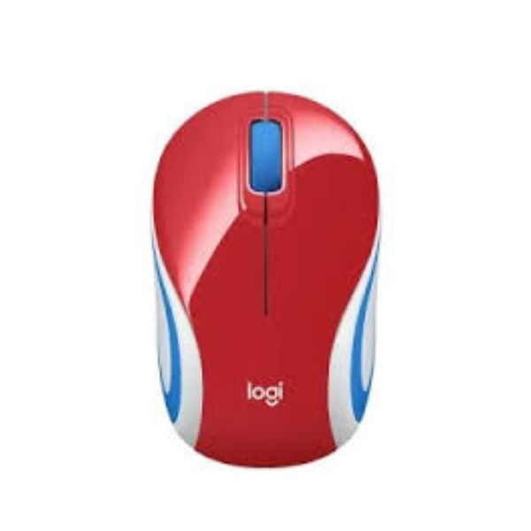 Logitech Wireless M187 Red Mouse
